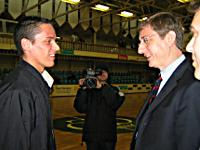 Bak� Botond �s Gyurcs�ny Ferenc sportminiszter